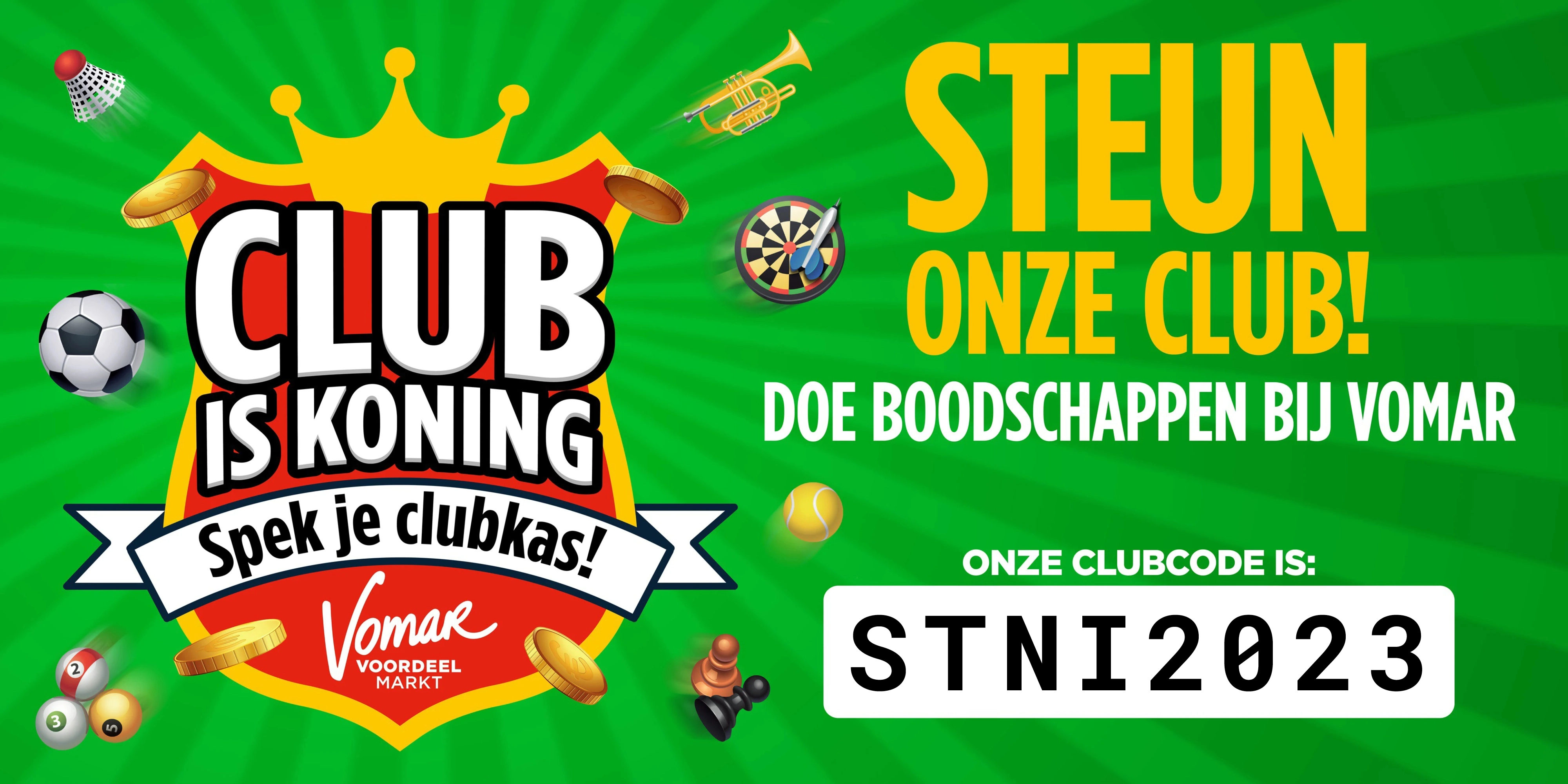 Vomar Club is Koning sparen - Stchting Vrienden Park de Meet - Nieuwe Niedorp en Winkel Clubcode