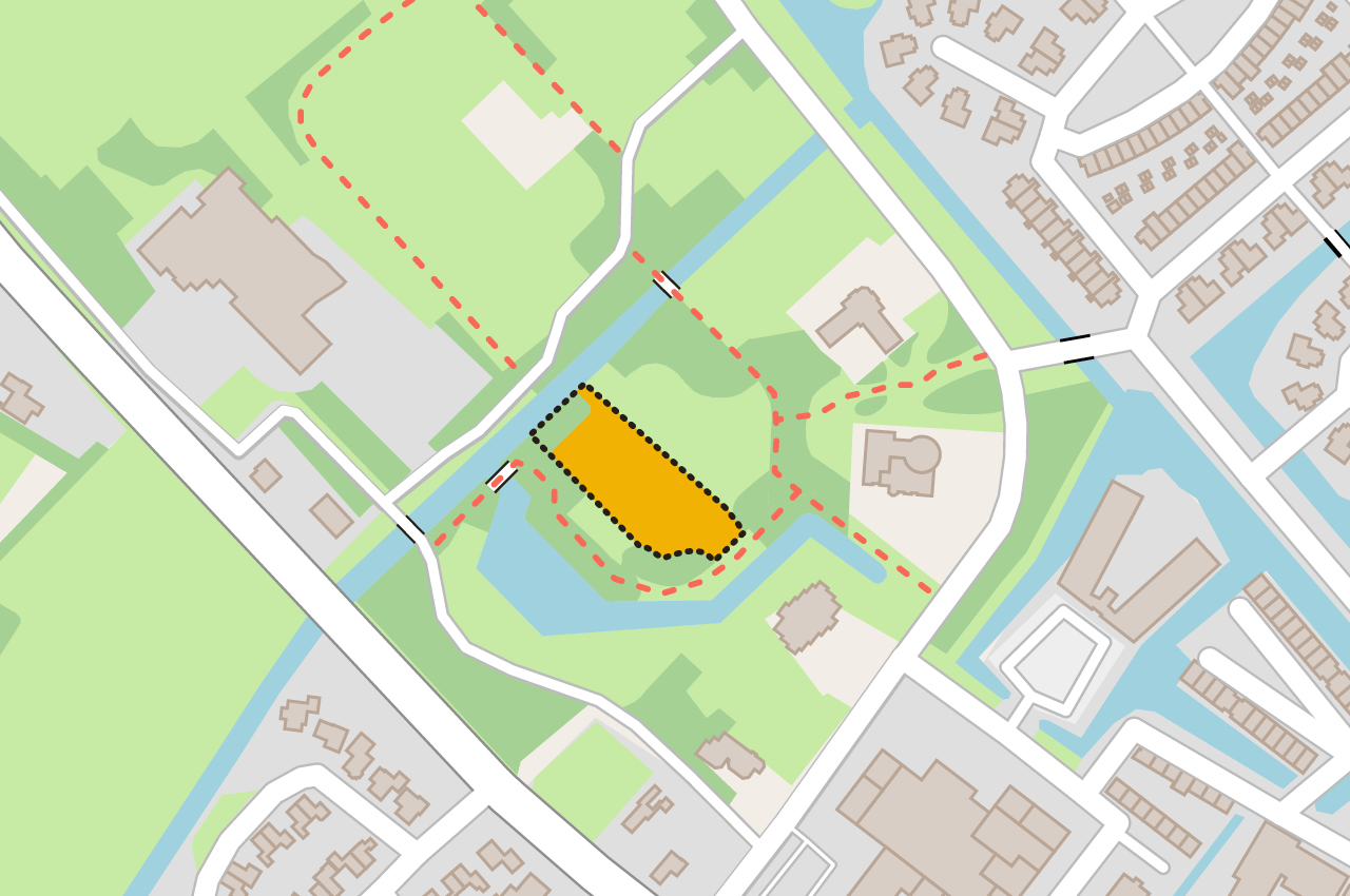 Vrienden Park de Meet Hondenspeeltuin Plattegrond